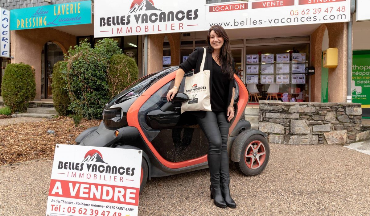 Georgina, responsable marketing immobilier à Saint-Lary-Soulan chez Belles Vacances Immobilier